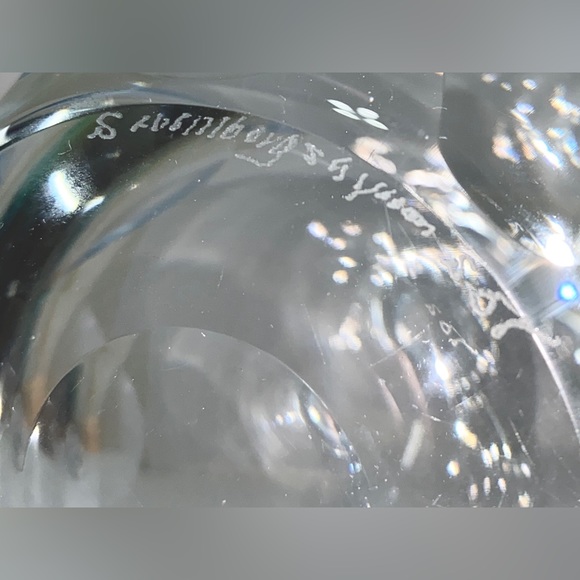 Strombergshyttan Decanter 558 Modern Swedish Crystal MCM - c. 1950's, Sweden - Picture 4 of 4